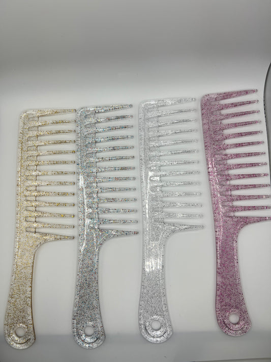Glitter detangle comb